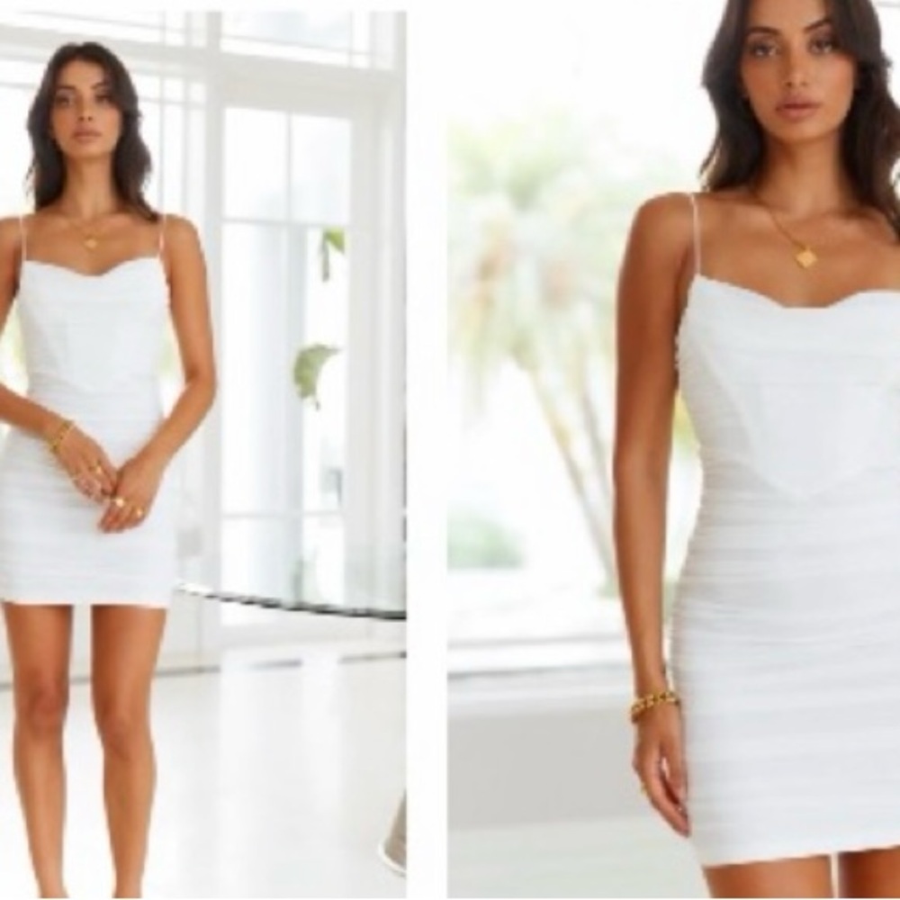 Elegant White Mini Dress